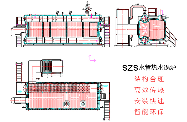 十三第ssdbet燃油气水管热水锅炉结构图